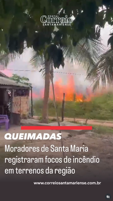 Moradores registram focos de incêndio